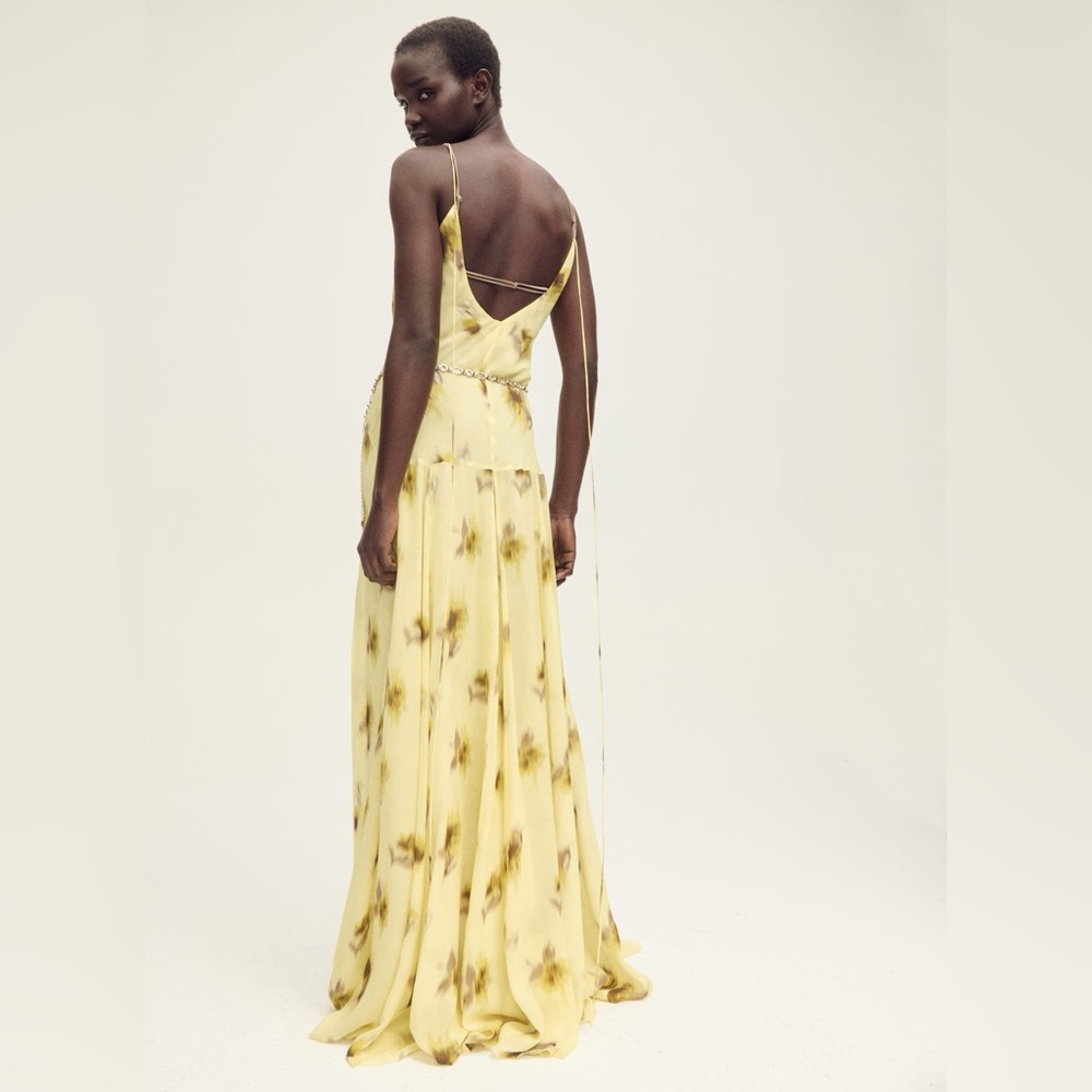 Mango LONG FLORAL-PRINT DRESS - Picture 2 of 3